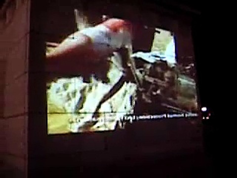 Projected video in NYC