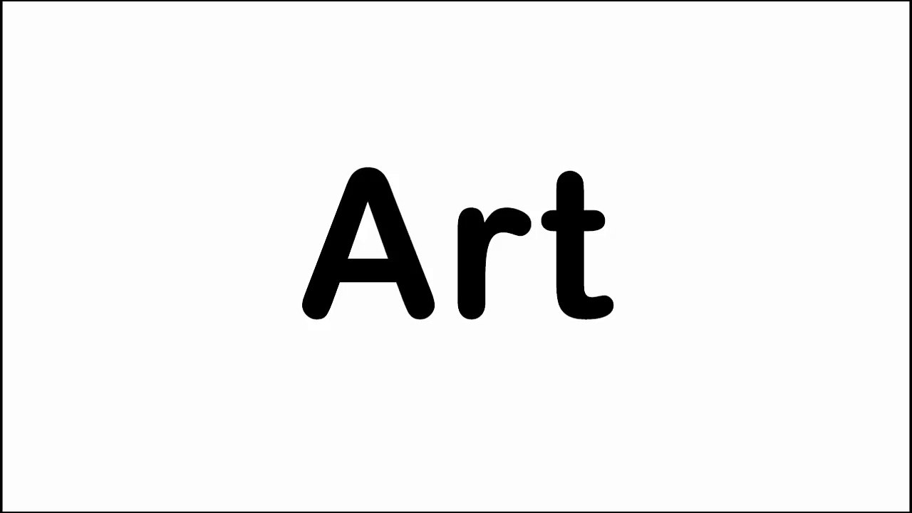 Art Word Pronunciation