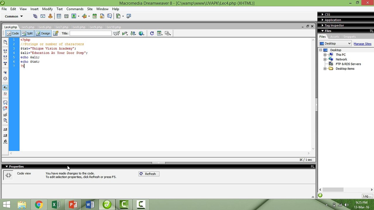 Lecture 4 strings in PHP basic in hindi urdu