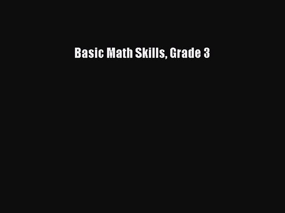 Read Basic Math Skills Grade 3 Ebook