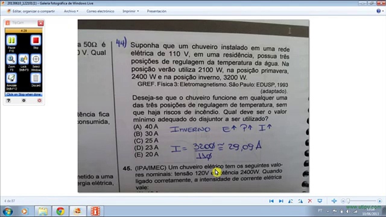Exercícios Eletrodinâmica