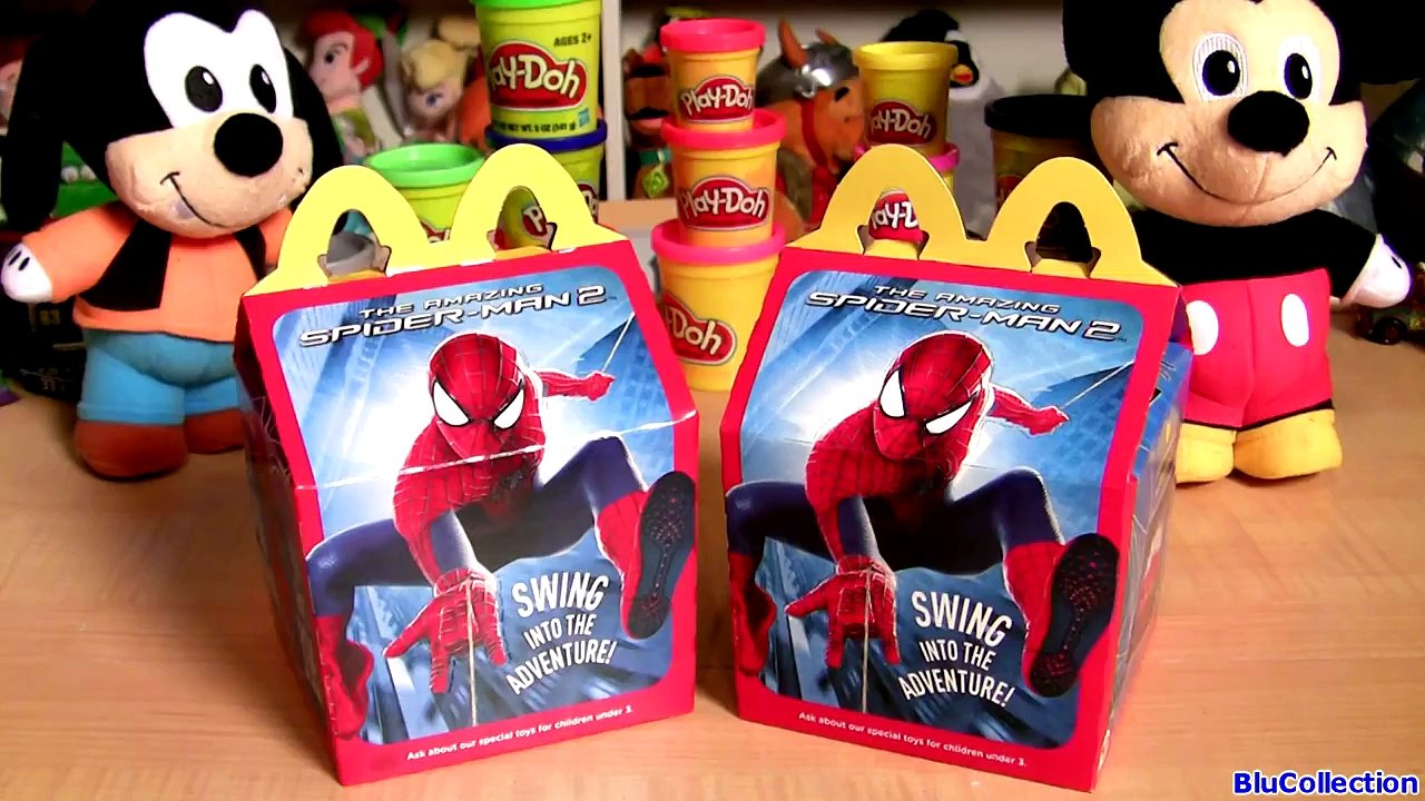 Play Doh McDonalds Happy Meal Toys The Amazing Spider-Man 2 Rise of Electro Play Dough 2014