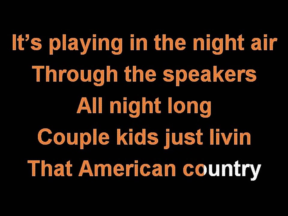 Jake Owen American Country love lyrics karaoke