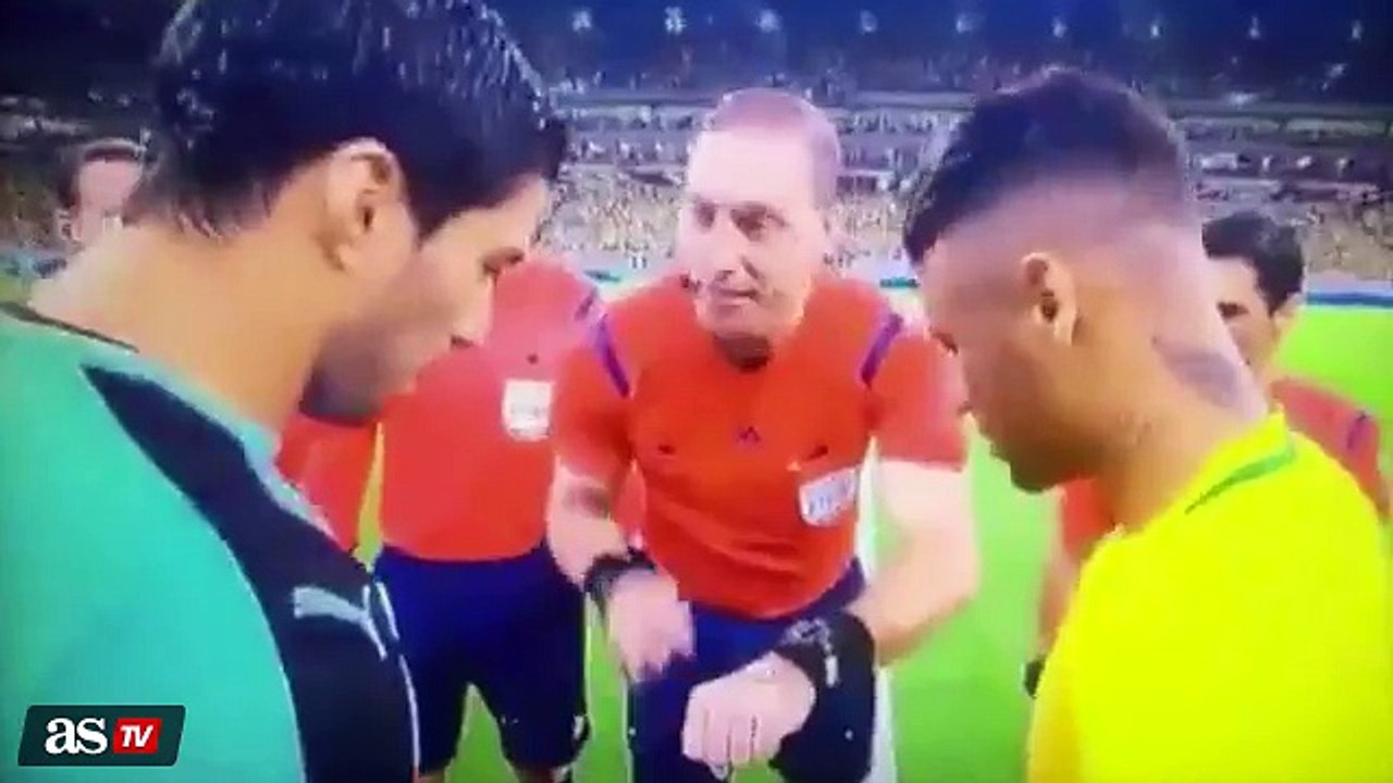 لقطات سواريز ونيمار