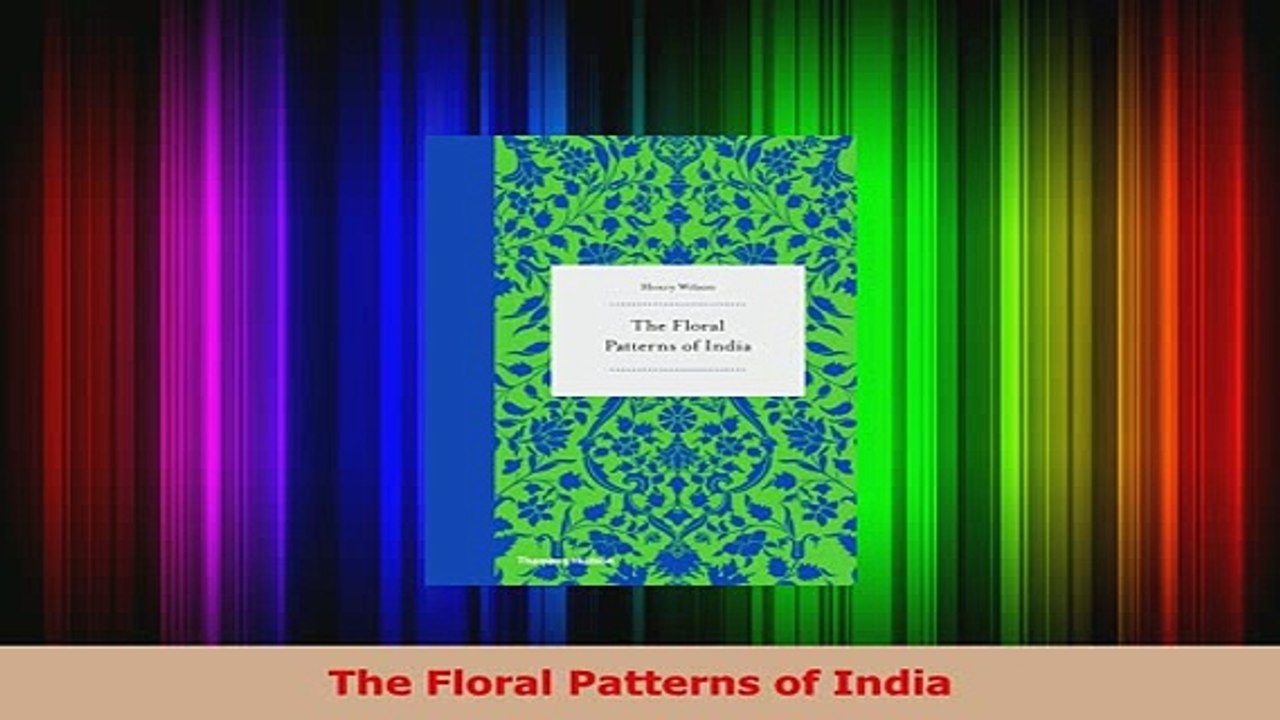 PDF  The Floral Patterns of India Download Full Ebook