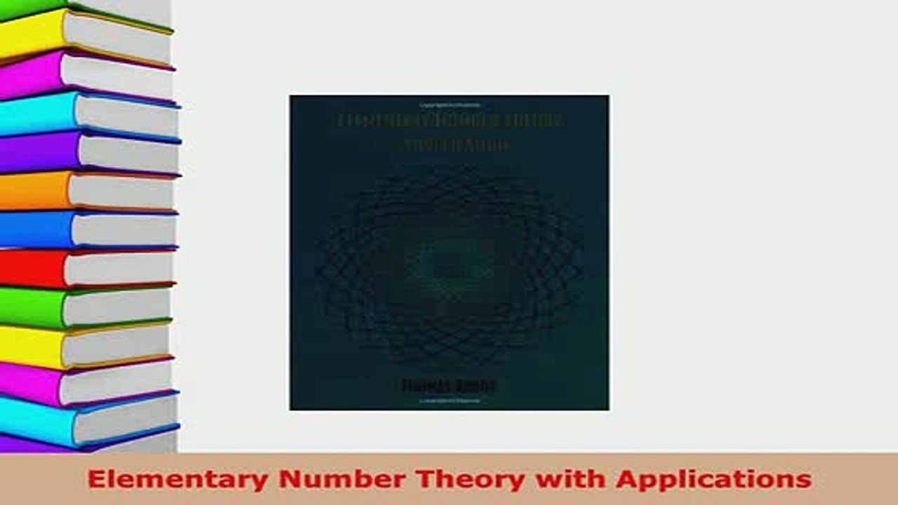 PDF  Elementary Number Theory with Applications PDF Online