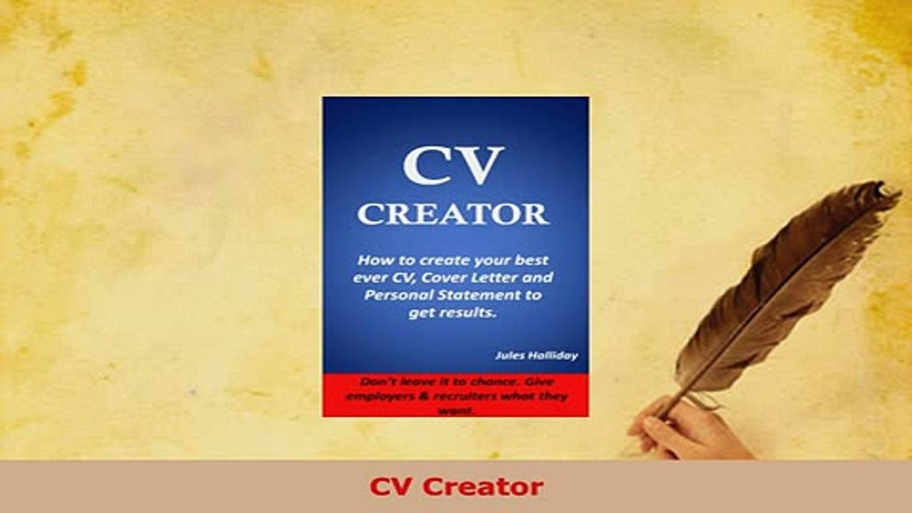 Download  CV Creator Download Online