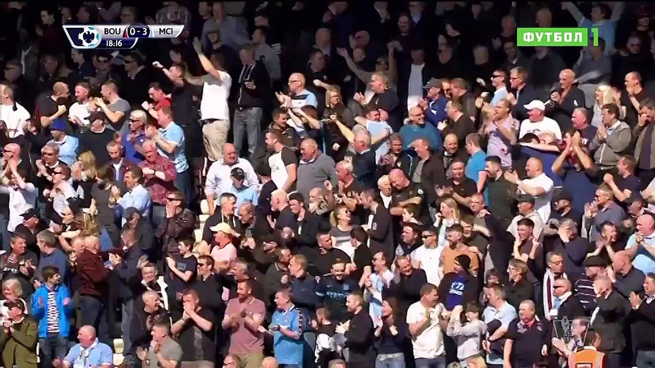 Bournemouth To Manchester City, Aguero, Goal, 0-3