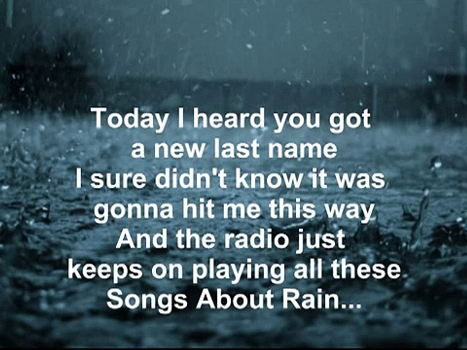 Songs About Rain