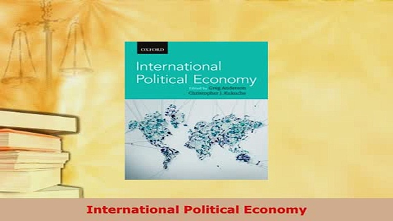 PDF  International Political Economy Read Online