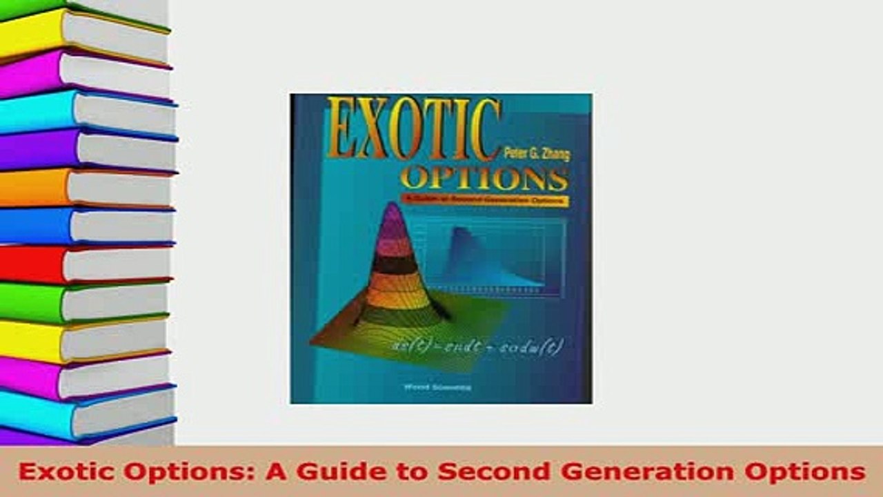 PDF  Exotic Options A Guide to Second Generation Options Download Online