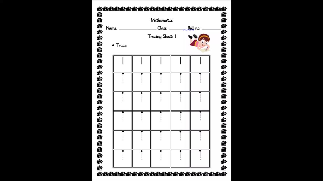 Tracing sheet For math