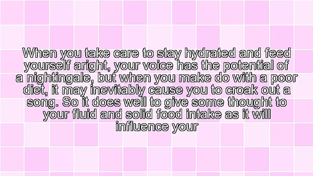 How To Improve Your Singing Voice: Drinking Water And Eating A Plant-Based Diet