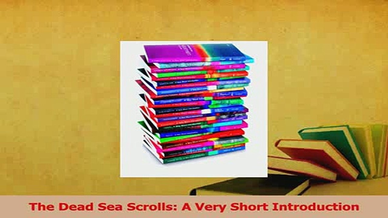 Download  The Dead Sea Scrolls A Very Short Introduction PDF Online