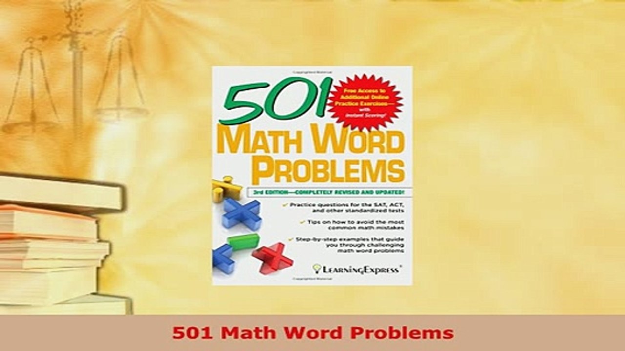 PDF  501 Math Word Problems Read Online