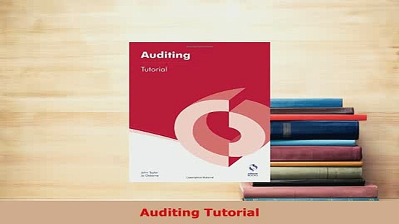 Download  Auditing Tutorial PDF Book Free