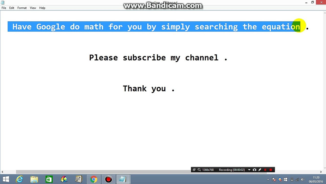 Google do math for you by simply searching the equation