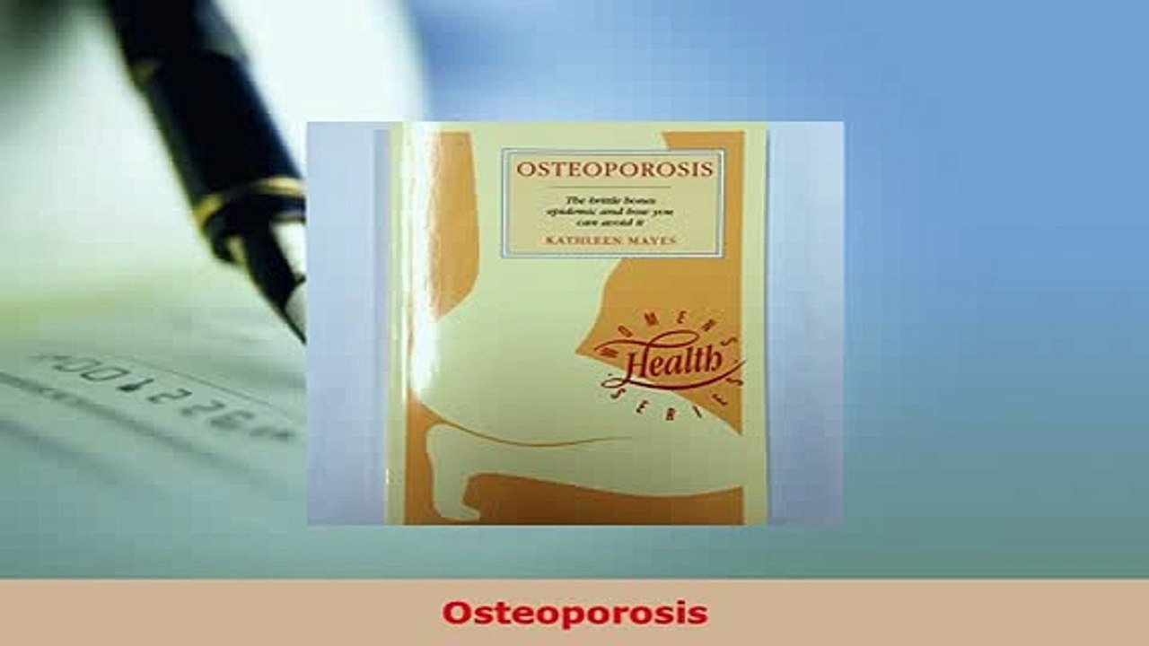 Download  Osteoporosis  EBook