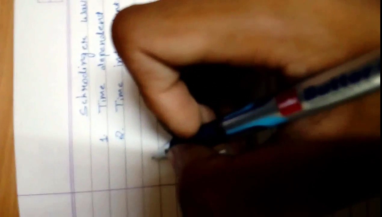 Schrödinger wave equation