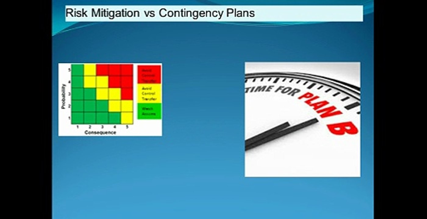 Difference between Risk Mitigation and Contingency Plan