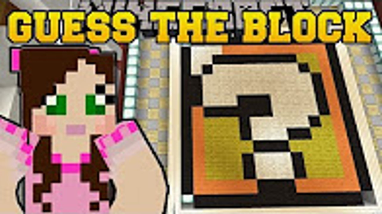 PopularMMOs GamingWithJen Minecraft: WHAT BLOCK IS THAT? Mini-Game