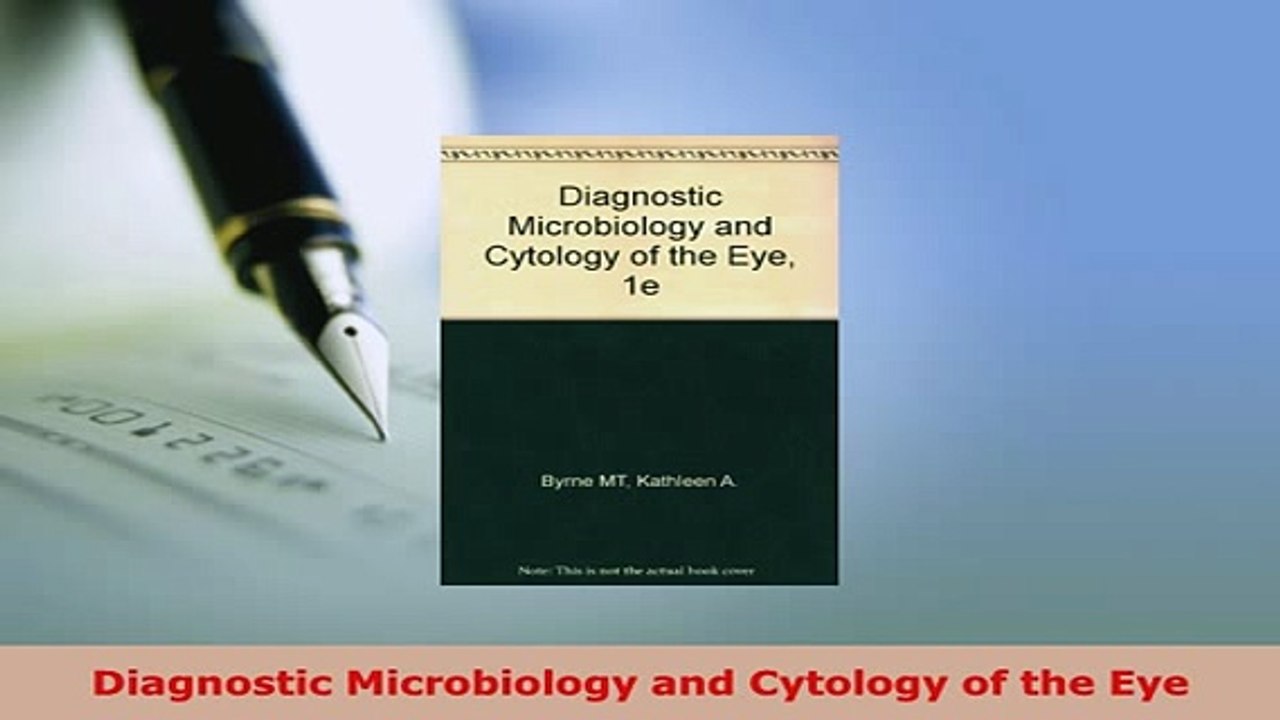 PDF  Diagnostic Microbiology and Cytology of the Eye  Read Online