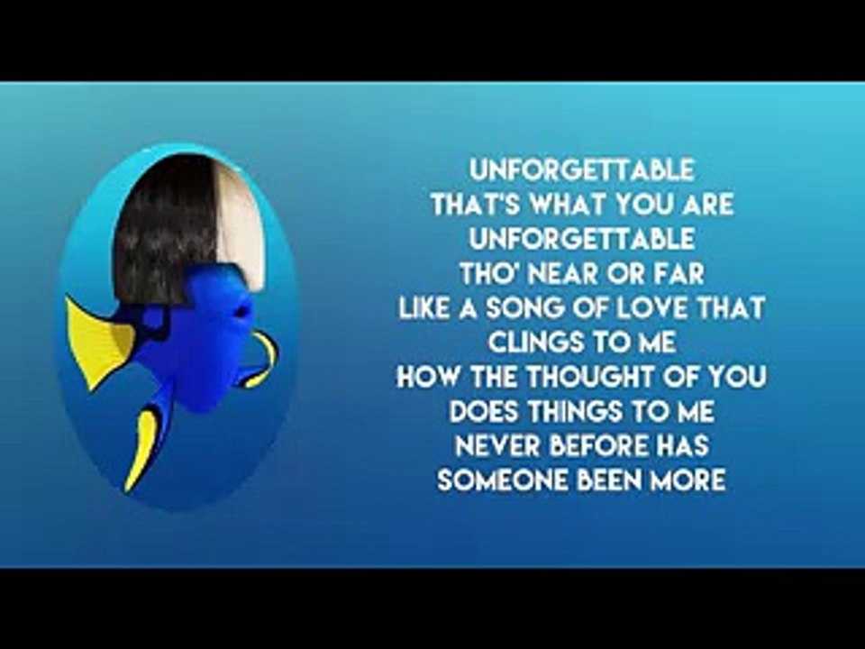 Sia - Unforgettable (Lyrics)