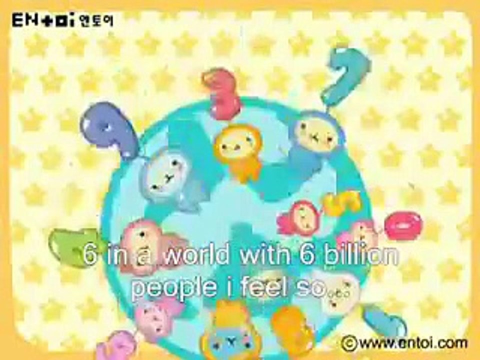 Cute Korean Number Song 🎶 with Lyrics & English Subtitles | Fun & Educational