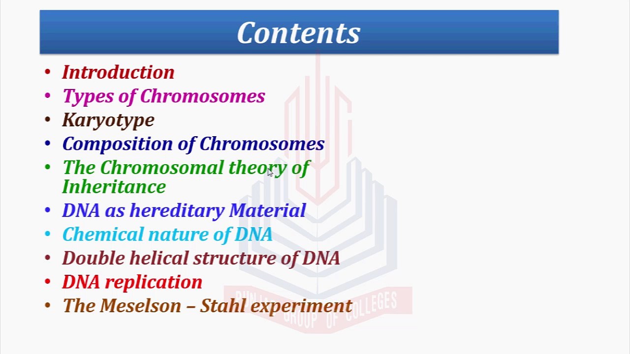 Introduction &Types of Chromosomes