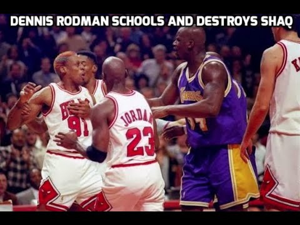 Dennis Rodman fights Shaq