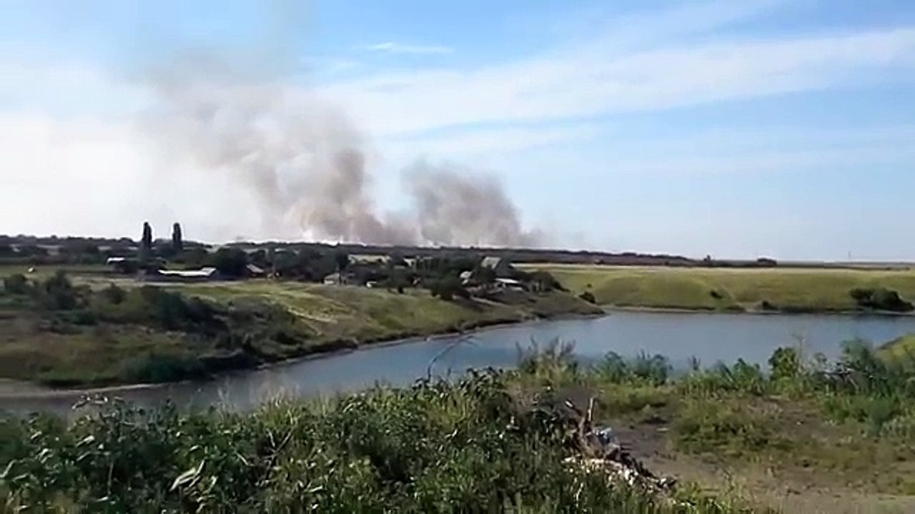 Обстрел ГРАДами территории Украины. Гуково, Ростовская обл. 16.07.2014_17.05 (MSK)