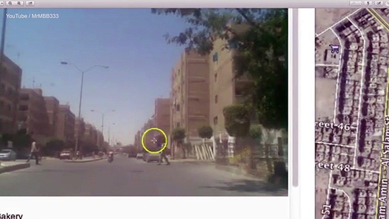 Google Earth photo 'shows giants walking through Egyptian town'