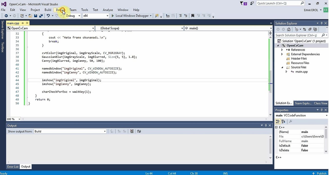 OpenCV Canny Edge Detection