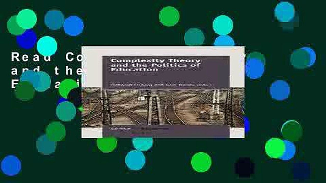 Read Complexity Theory and the Politics of Education  Ebook Free