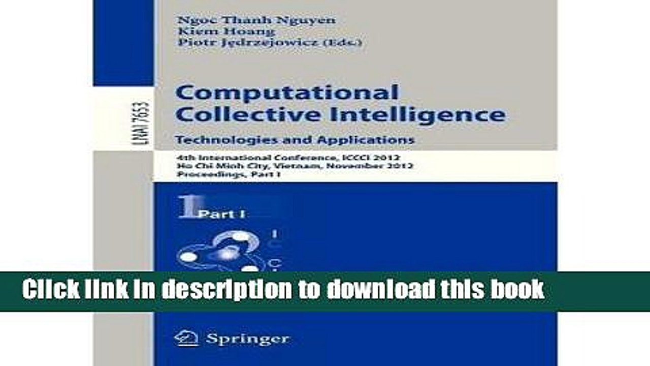 Download Computational Collective Intelligence: 4th International Conference, ICCCI 2012, Ho Chi