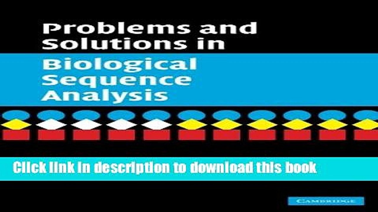 Read Problems and Solutions in Biological Sequence Analysis PDF Free