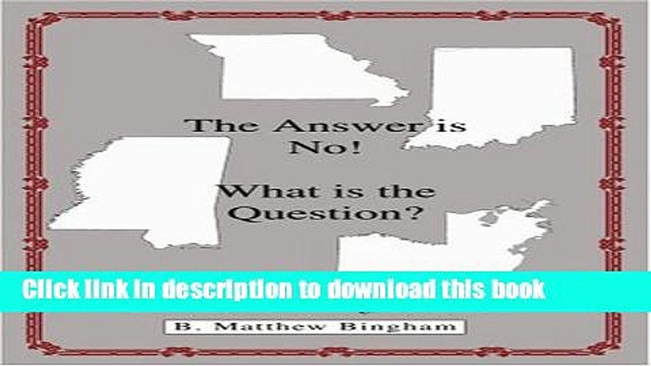 [PDF]  The Answer Is No! What Is the Question?: "A Little Orphan s Search for the Meaning of