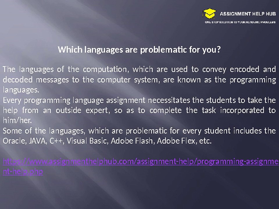 If you get programming assignment help any cheaper than this for a quality work, we will do it for FREE for you!