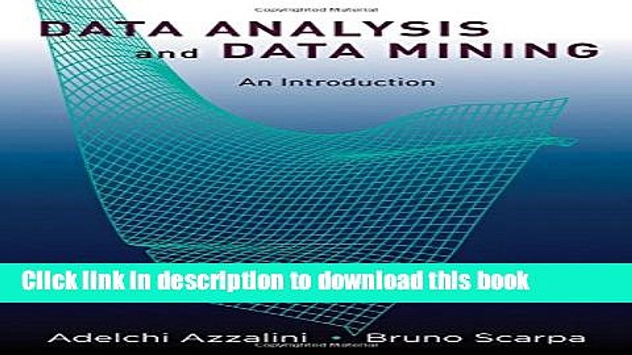[Read PDF] Data Analysis and Data Mining: An Introduction Ebook Free