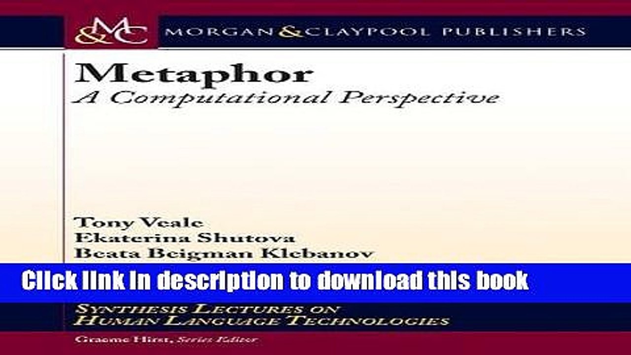 Ebook Metaphor: A Computational Perspective Free Online
