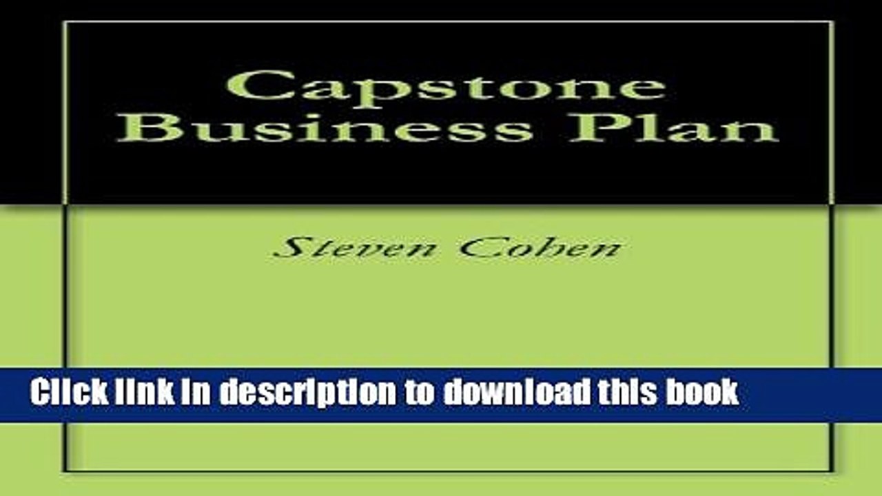 [Download] Capstone Business Plan Free Books