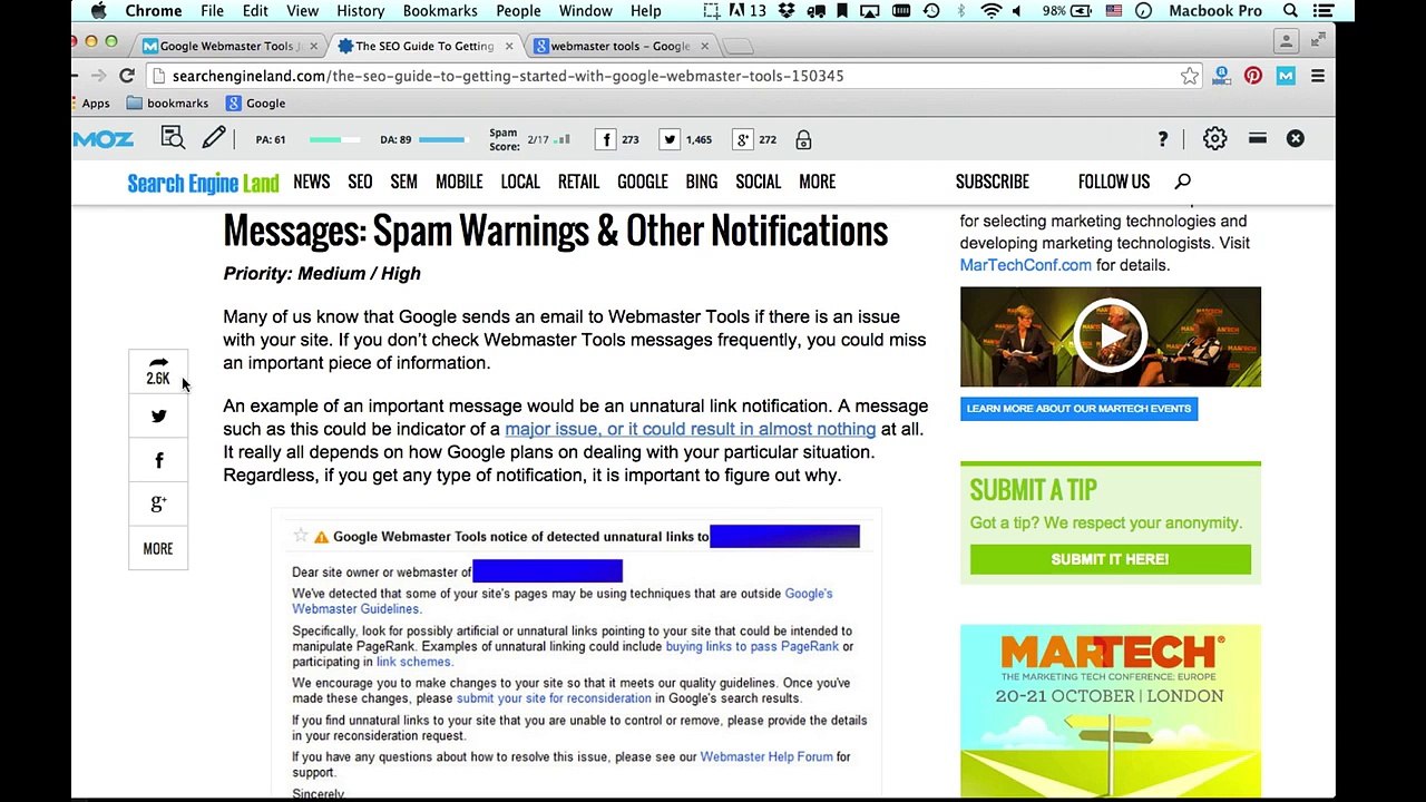 SEO Tutorial for Beginners - 38 - Google Webmasters Tools for SEO (720p_30fps_H264-192kbit_AAC)