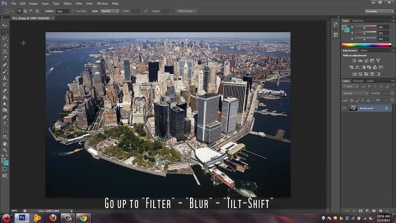 Photoshop - Tilt Shift Effect [ Tutorial ]
