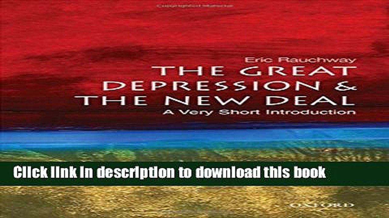 [Download] The Great Depression and New Deal: A Very Short Introduction Kindle Online