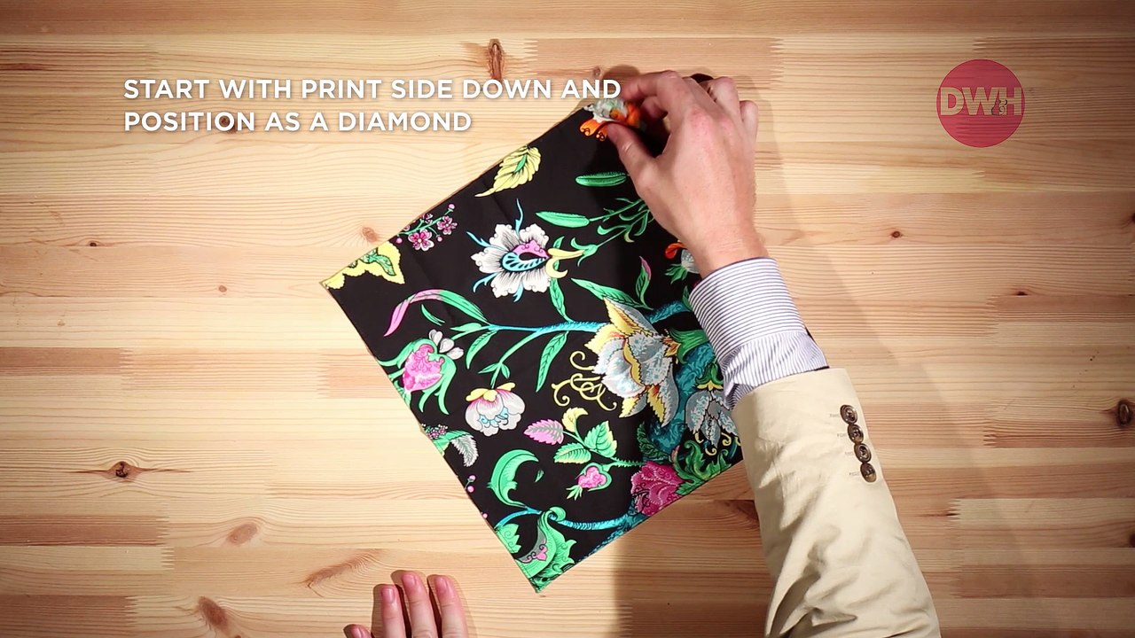 How to Fold a Pocket Square: One Point Fold