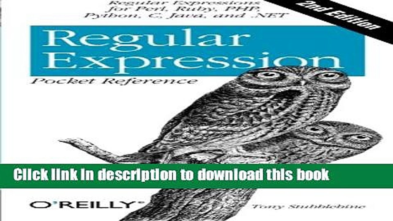 [Download] Regular Expression Pocket Reference: Regular Expressions for Perl, Ruby, PHP, Python,
