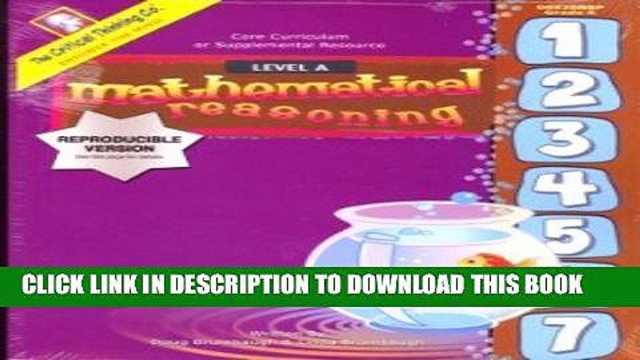 New Book Mathematical Reasoning: Level A