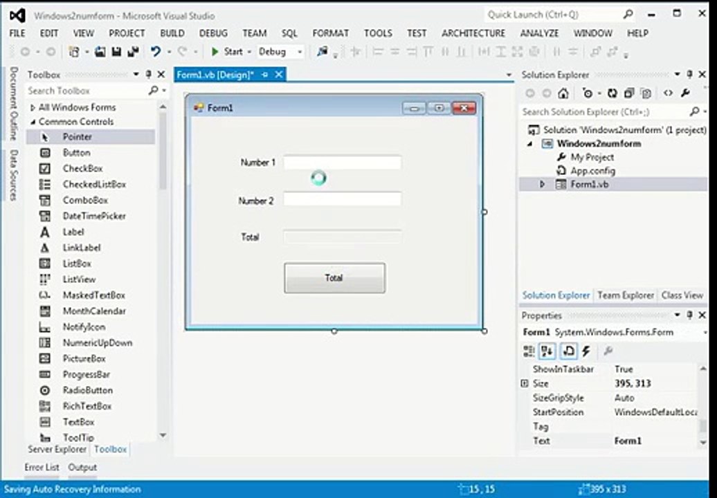 Adding two numbers in VB.NET