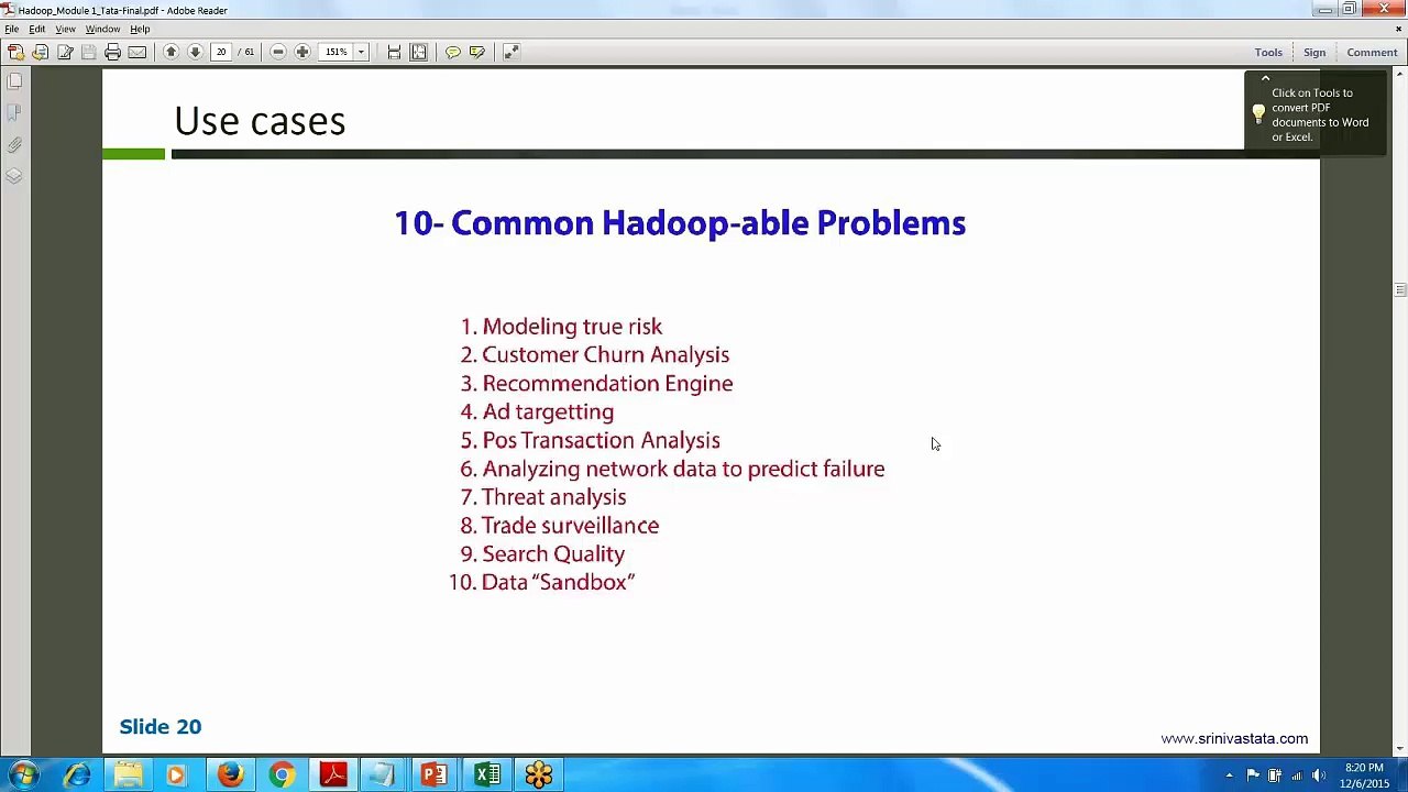 Hadoop (10 common Hadoop-able problems) MVA