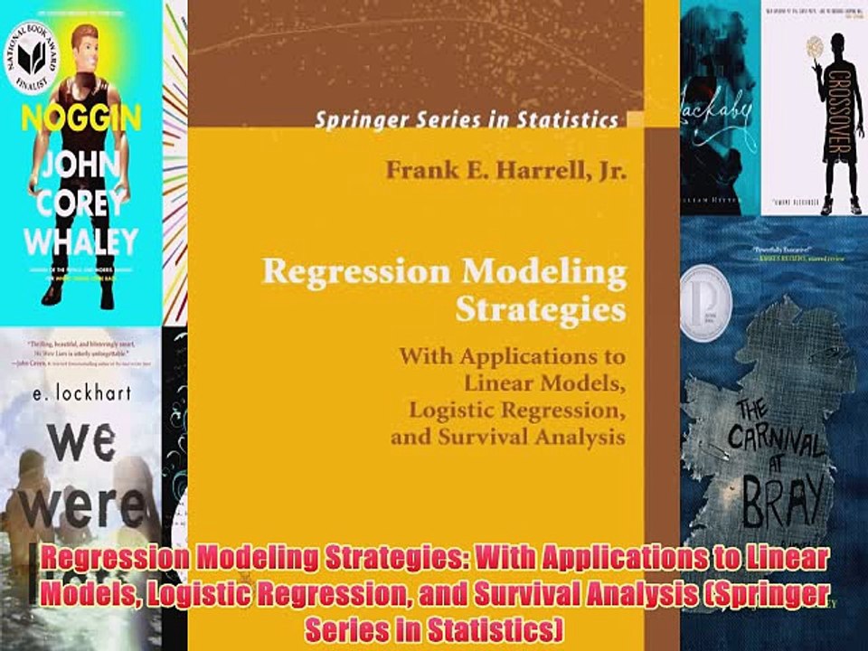[PDF] Regression Modeling Strategies: With Applications to Linear Models Logistic Regression